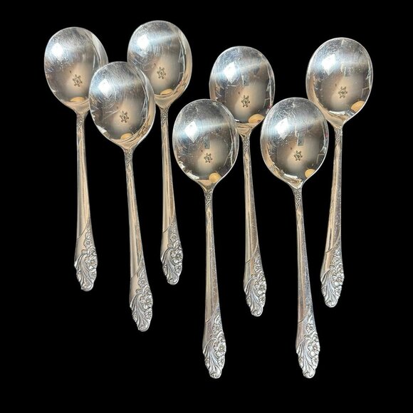 Oneida Community EVENING STAR Silverware Flatware 42 piece set Silver-plat 1950s - Picture 3 of 10